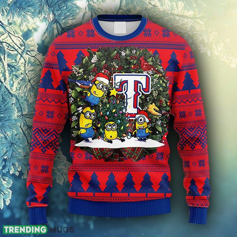 MLB Texas Rangers Minion Christmas Ugly Sweater For Men Women - MLB Texas Rangers Minion Christmas Ugly Sweater_1 MLB Texas Rangers Minion Christmas Ugly Sweater For Men Women - MLB Texas Rangers Minion Christmas Ugly Sweater_1