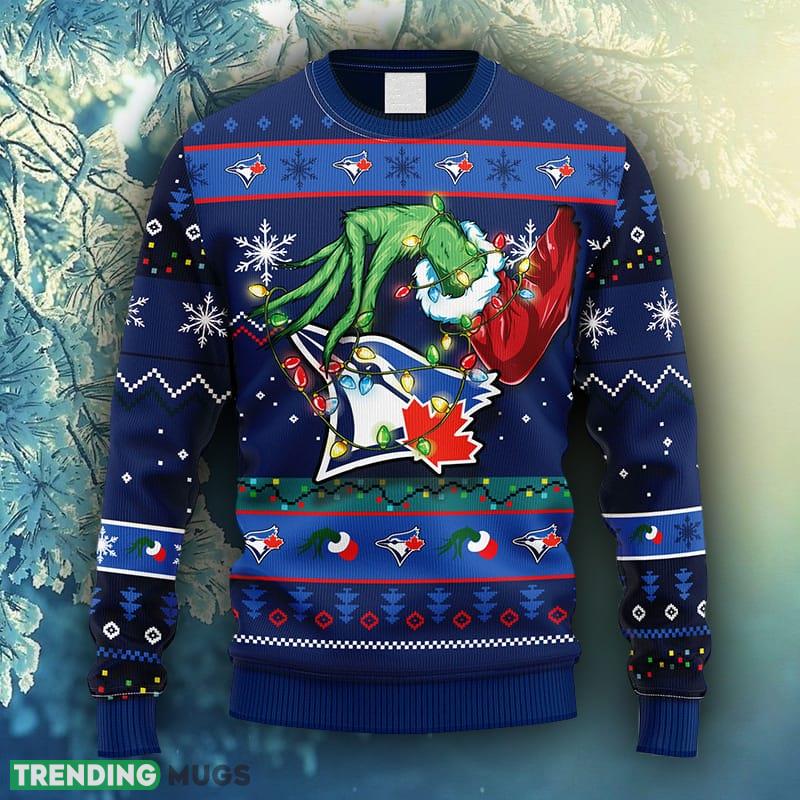 MLB Toronto Blue Jays Grinch Christmas Ugly Sweater For Men Women - MLB Toronto Blue Jays Grinch Christmas Ugly Sweater_1 MLB Toronto Blue Jays Grinch Christmas Ugly Sweater For Men Women - MLB Toronto Blue Jays Grinch Christmas Ugly Sweater_1