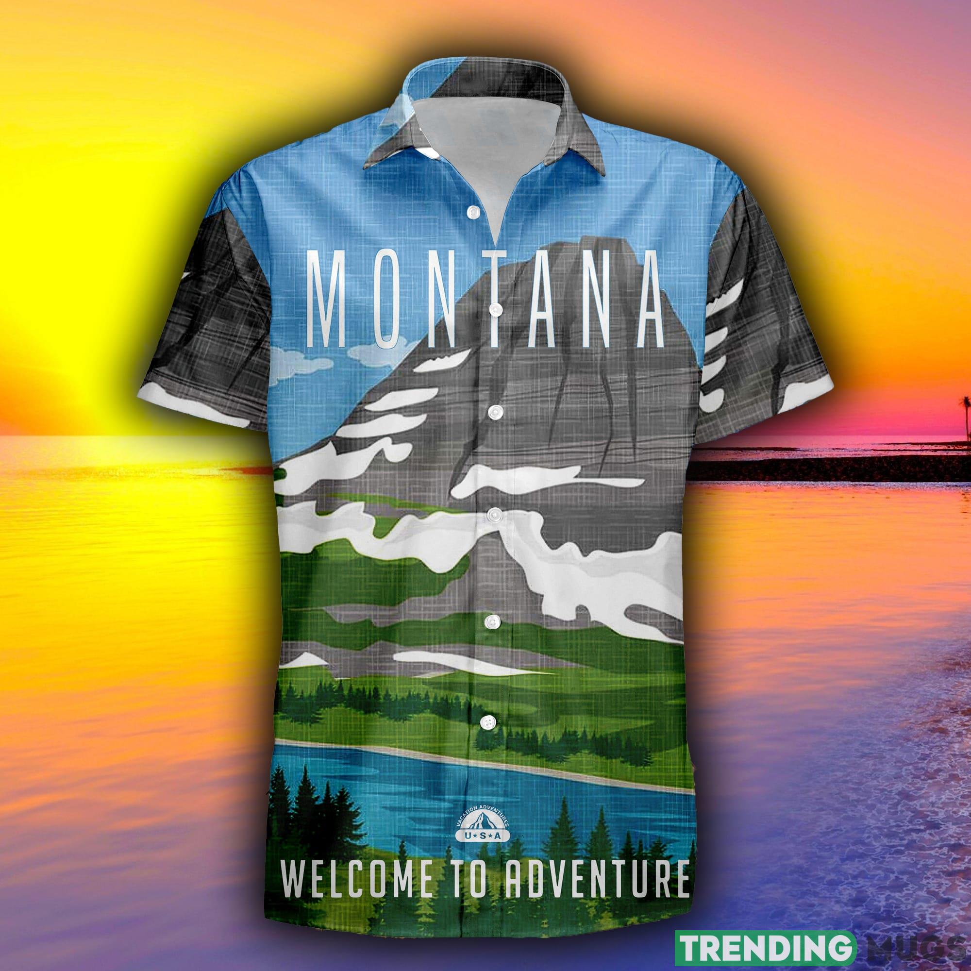 Montana Retro Style Travel Summer 3D Hawaiian Shirt Gift For Men And Women Fans - Montana Retro Style Travel Summer 3D Hawaiian Shirt Gift For Men And Women Fans Montana Retro Style Travel Summer 3D Hawaiian Shirt Gift For Men And Women Fans - Montana Retro Style Travel Summer 3D Hawaiian Shirt Gift For Men And Women Fans