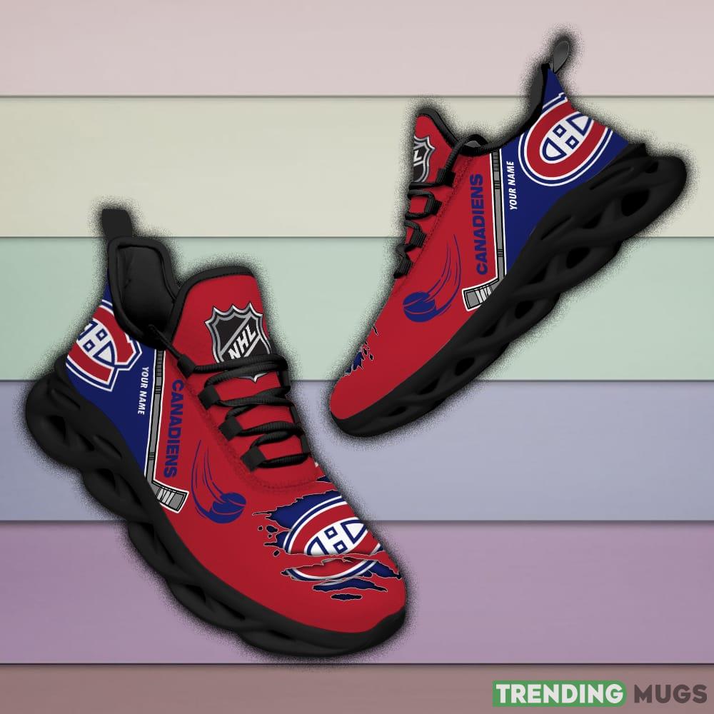 Montreal Canadiens NHL Max Soul Shoes Custom Name For Men And Women Running Sneakers Max Soul Montreal Canadiens NHL Max Soul Shoes Custom Name For Men And Women Running Sneakers Max Soul