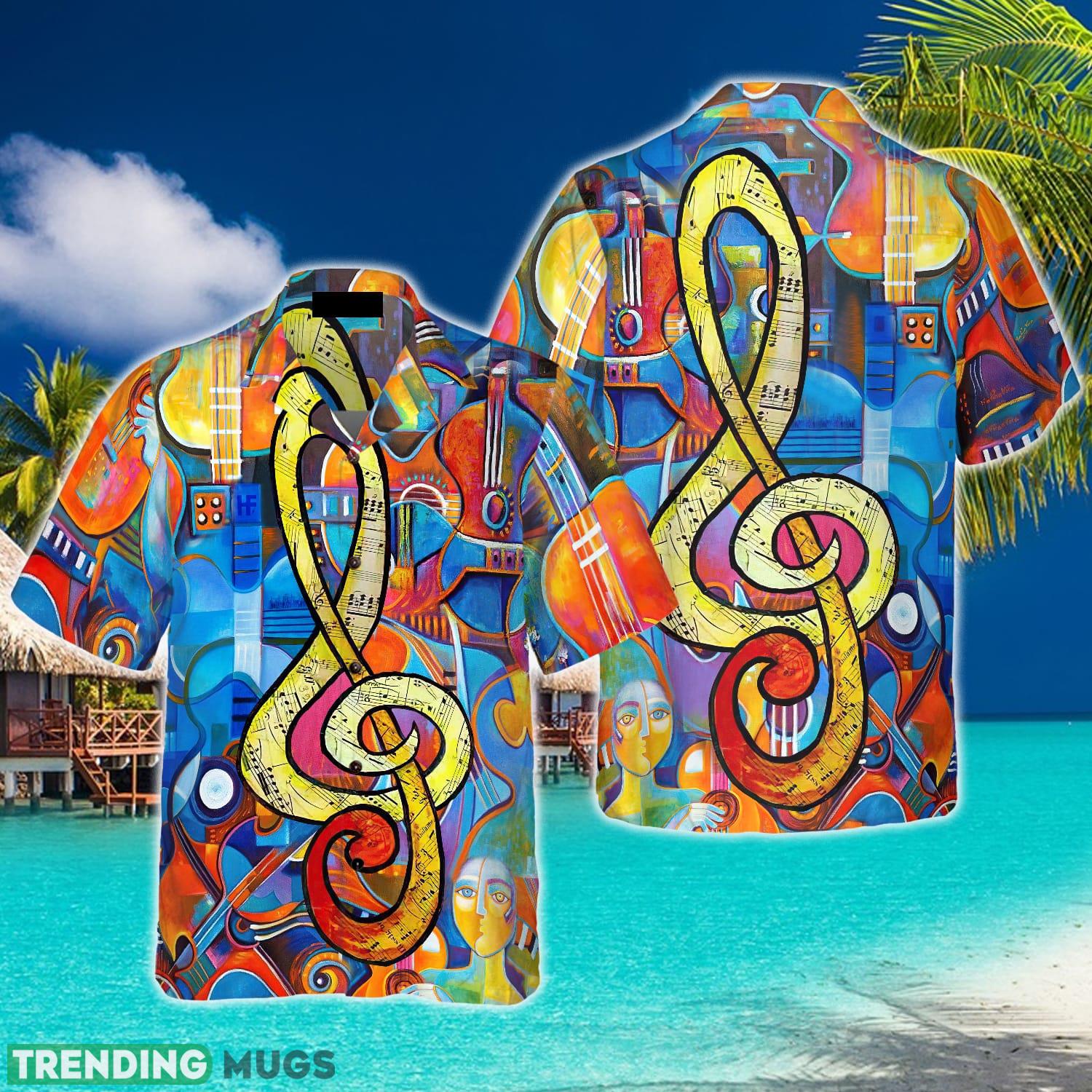 Music Note Guitar Hawaiian Shirt Summer Beach Gift For Men And Women Hawaiian Shirt Music Note Guitar Hawaiian Shirt Summer Beach Gift For Men And Women Hawaiian Shirt