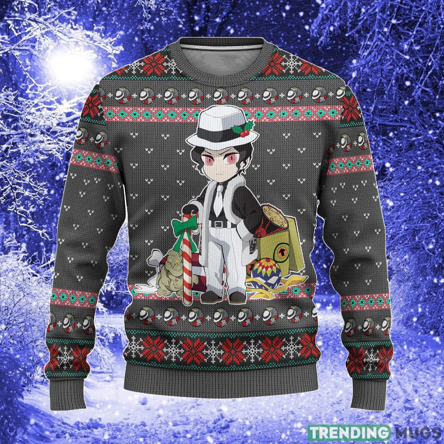 Muzan Kibutsuji Demon Slayer Anime Xmas Women Mens Ugly Christmas Sweater - Muzan Kibutsuji Demon Slayer Anime Ugly Christmas Sweater Xmas Gift_1 Muzan Kibutsuji Demon Slayer Anime Xmas Women Mens Ugly Christmas Sweater - Muzan Kibutsuji Demon Slayer Anime Ugly Christmas Sweater Xmas Gift_1
