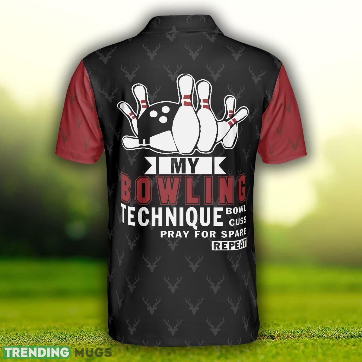 My Bowling Technique Illinois Bowling, Red And Black Bowling Shirt Polo Shirt For Men And Women Polo Shirt My Bowling Technique Illinois Bowling, Red And Black Bowling Shirt Polo Shirt For Men And Women Polo Shirt
