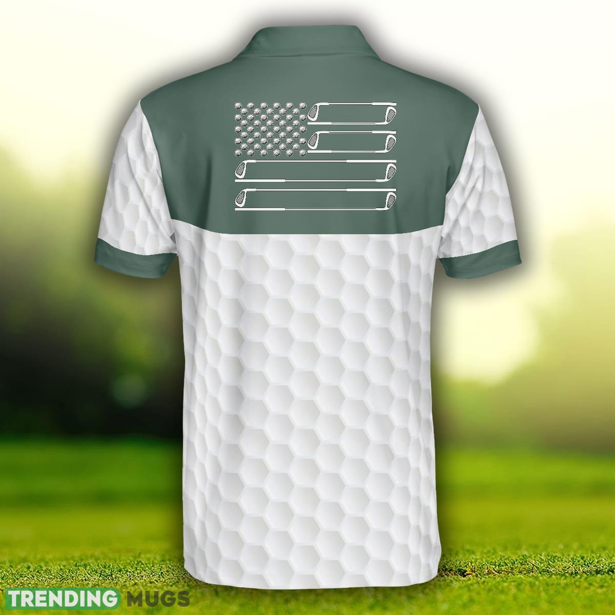 My Green Jacket Is In The Wash, White Golf Pattern Forest Green American Flag Golf Shirt Polo Shirt Polo Shirt My Green Jacket Is In The Wash, White Golf Pattern Forest Green American Flag Golf Shirt Polo Shirt Polo Shirt