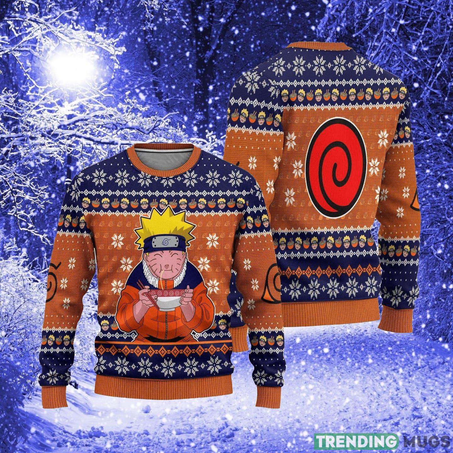 Naruto Ramen Anime Xmas Women Mens Ugly Christmas Sweater 3D Sweater Naruto Ramen Anime Xmas Women Mens Ugly Christmas Sweater 3D Sweater