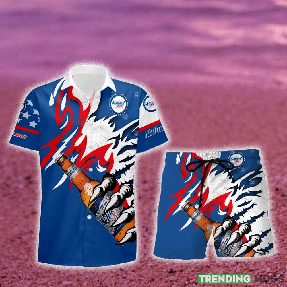 Natural Light Beer Monster Claw Gift Hawaiian Set Shirt And Short Summer Beach - Natural Light Beer Monster Claw Hawaiian Shirt And Short_1 Natural Light Beer Monster Claw Gift Hawaiian Set Shirt And Short Summer Beach - Natural Light Beer Monster Claw Hawaiian Shirt And Short_1