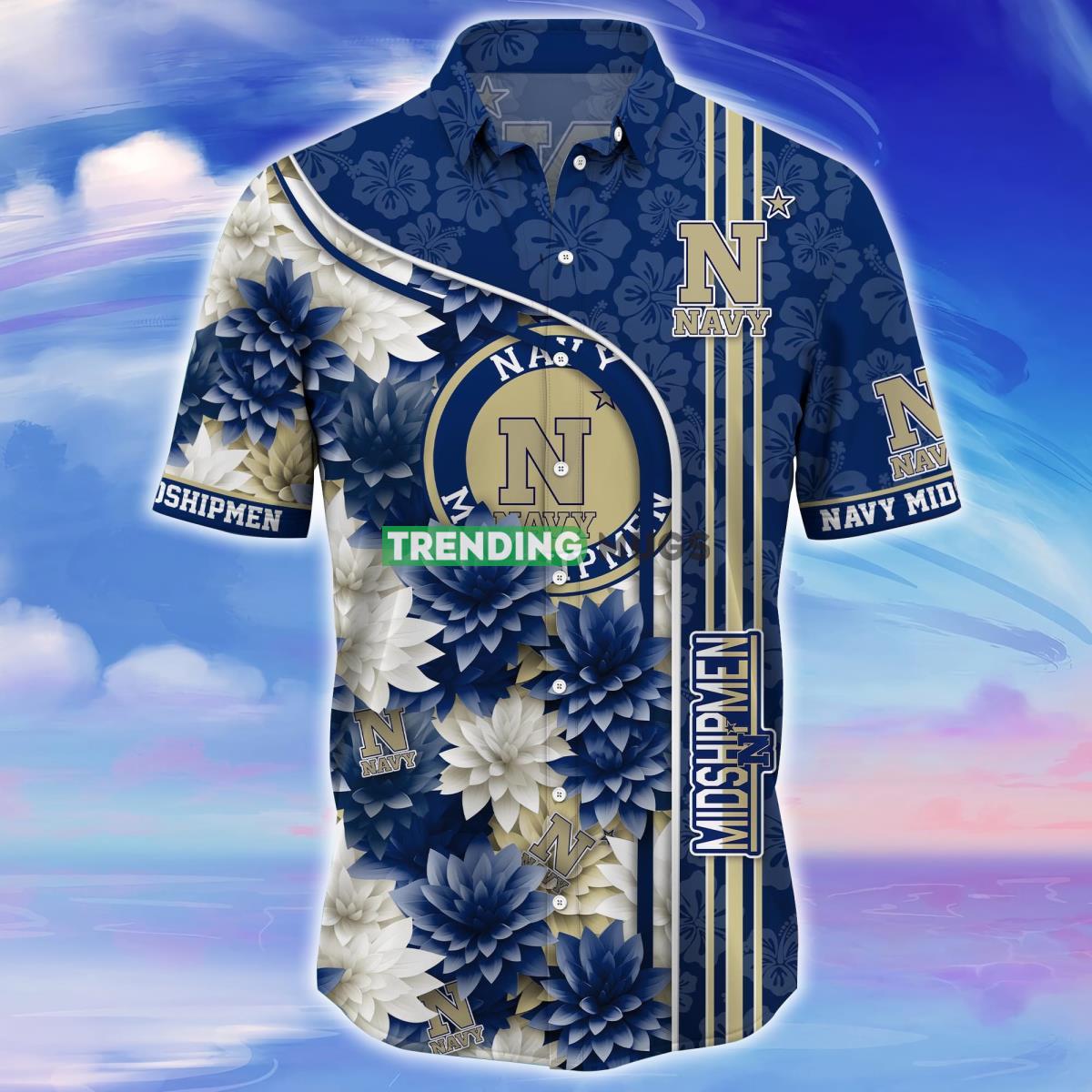 Navy Midshipmen Trending Hawaiian Shirt For Fans Hawaiian Shirt Navy Midshipmen Trending Hawaiian Shirt For Fans Hawaiian Shirt