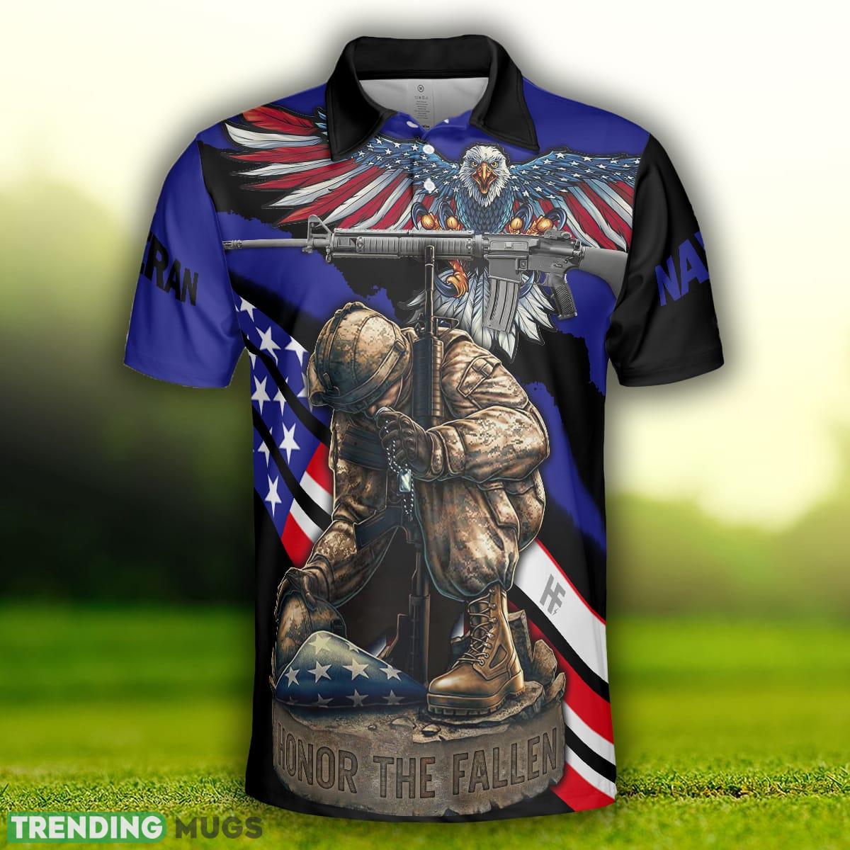 Navy Veteran Honor The Fallen, American Flag Navy Veteran Shirt, Best Gift For Veteran's Day Polo Shirt Polo Shirt Navy Veteran Honor The Fallen, American Flag Navy Veteran Shirt, Best Gift For Veteran's Day Polo Shirt Polo Shirt