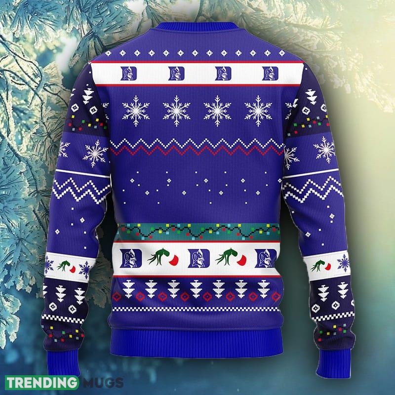NCAA Christmas Duke Blue Devils 12 Grinch Xmas Day Christmas Ugly Sweater For Men Women 3D Sweater NCAA Christmas Duke Blue Devils 12 Grinch Xmas Day Christmas Ugly Sweater For Men Women 3D Sweater