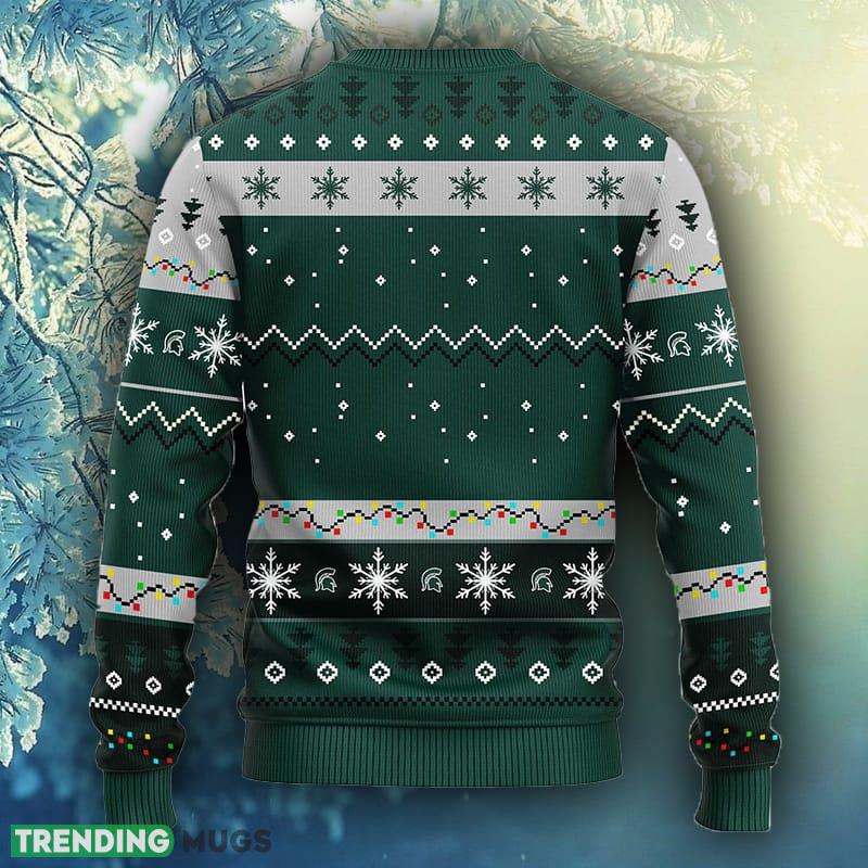 NCAA Christmas Michigan State Spartans Dabbing Santa Claus Christmas Ugly Sweater For Men Women 3D Sweater NCAA Christmas Michigan State Spartans Dabbing Santa Claus Christmas Ugly Sweater For Men Women 3D Sweater