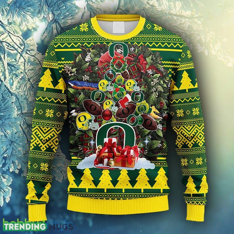 NCAA Christmas Oregon Ducks Tree Ugly Christmas Fleece Sweater For Men Women - NCAA Oregon Ducks Tree Ugly Christmas Fleece Sweater_1 NCAA Christmas Oregon Ducks Tree Ugly Christmas Fleece Sweater For Men Women - NCAA Oregon Ducks Tree Ugly Christmas Fleece Sweater_1