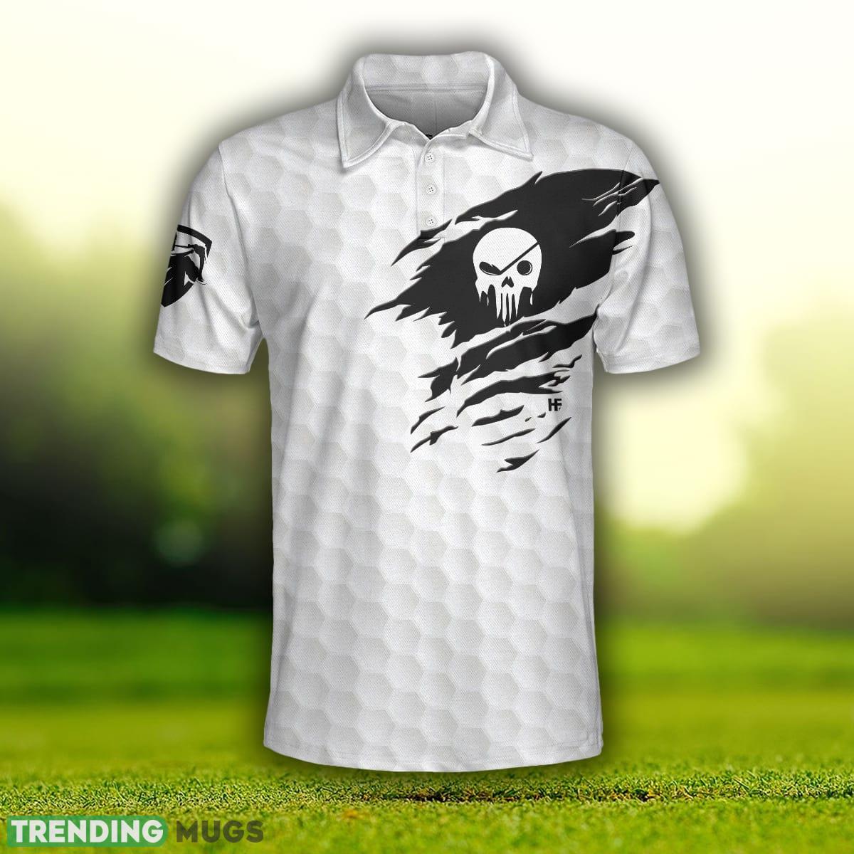 Never Underestimate A Golfer Born In Month, Cool Skull Golf Shirt Polo Shirt Custom Name Polo Shirt Never Underestimate A Golfer Born In Month, Cool Skull Golf Shirt Polo Shirt Custom Name Polo Shirt