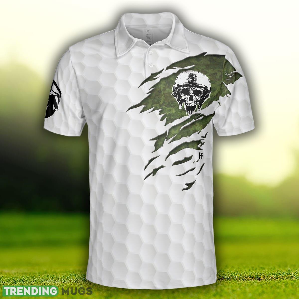 Never Underestimate A Golfer Who Is Also A Veteran, Skull Golfing Shirt For Retired Veterans Polo Shirt Polo Shirt Never Underestimate A Golfer Who Is Also A Veteran, Skull Golfing Shirt For Retired Veterans Polo Shirt Polo Shirt