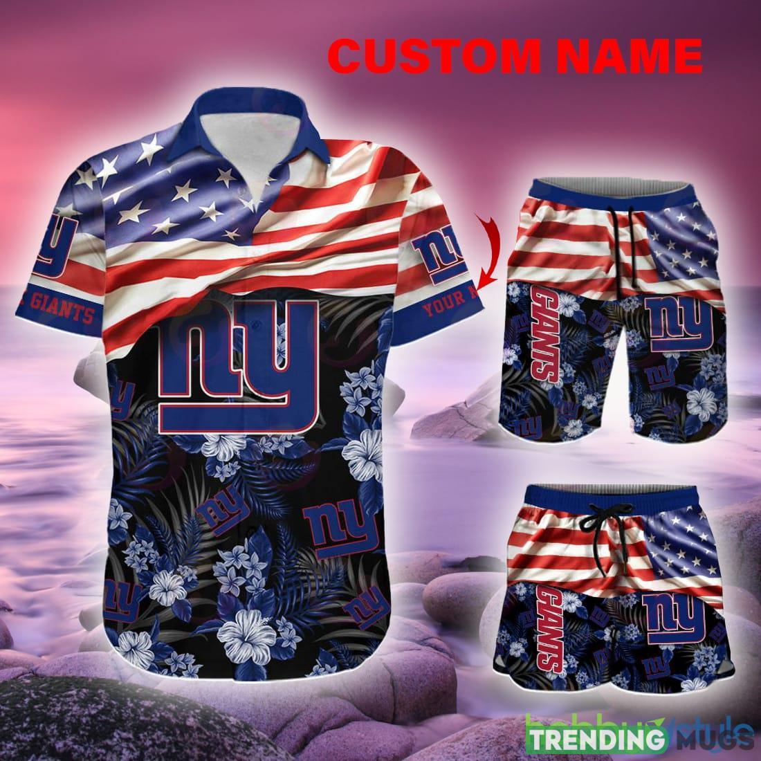 New York Giants Custom Name NFL Hawaiian Shirt And Shorts Gift For Men And Women Fans - New York Giants-Personalized Independence Day NFL Hawaiian Shirt & Shorts New Trending_1 New York Giants Custom Name NFL Hawaiian Shirt And Shorts Gift For Men And Women Fans - New York Giants-Personalized Independence Day NFL Hawaiian Shirt & Shorts New Trending_1