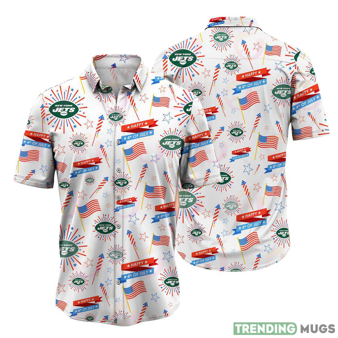 New York Jets NFL Design 8 Beach Hawaiian Shirt Men And Women For Fans Gift - New York Jets NFL Happy 4th Of July Hawaiian Shirt_1 New York Jets NFL Design 8 Beach Hawaiian Shirt Men And Women For Fans Gift - New York Jets NFL Happy 4th Of July Hawaiian Shirt_1
