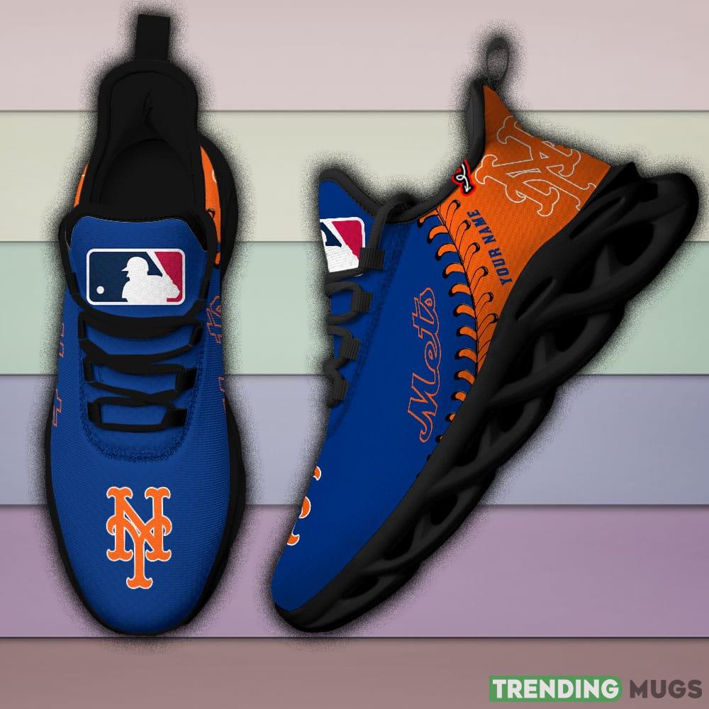 New York Mets MLB MAX SOUL SHOES Custom Name For Men And Women Running Sneakers Max Soul New York Mets MLB MAX SOUL SHOES Custom Name For Men And Women Running Sneakers Max Soul