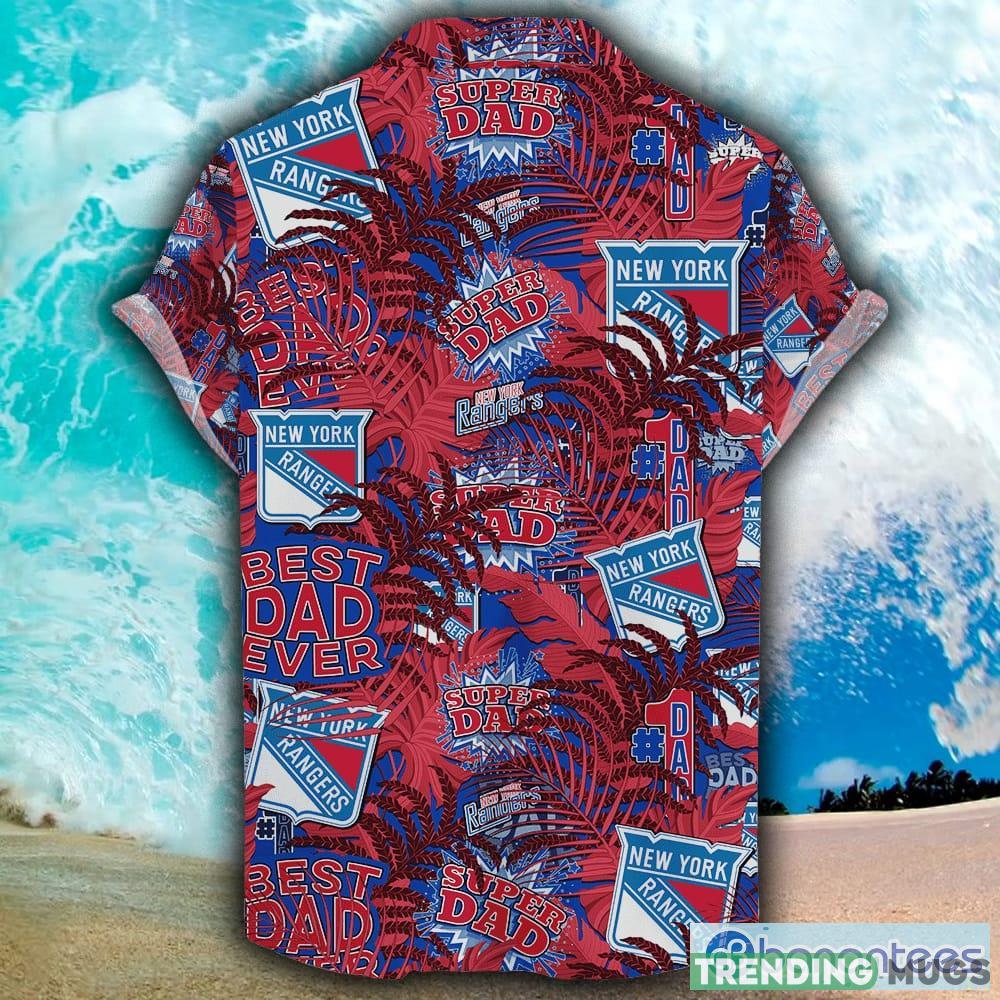 New York Rangers Hawaiian Father’s Day NHL Summer Beach Gift Mens For Fans Hawaiian Shirt New York Rangers Hawaiian Father’s Day NHL Summer Beach Gift Mens For Fans Hawaiian Shirt