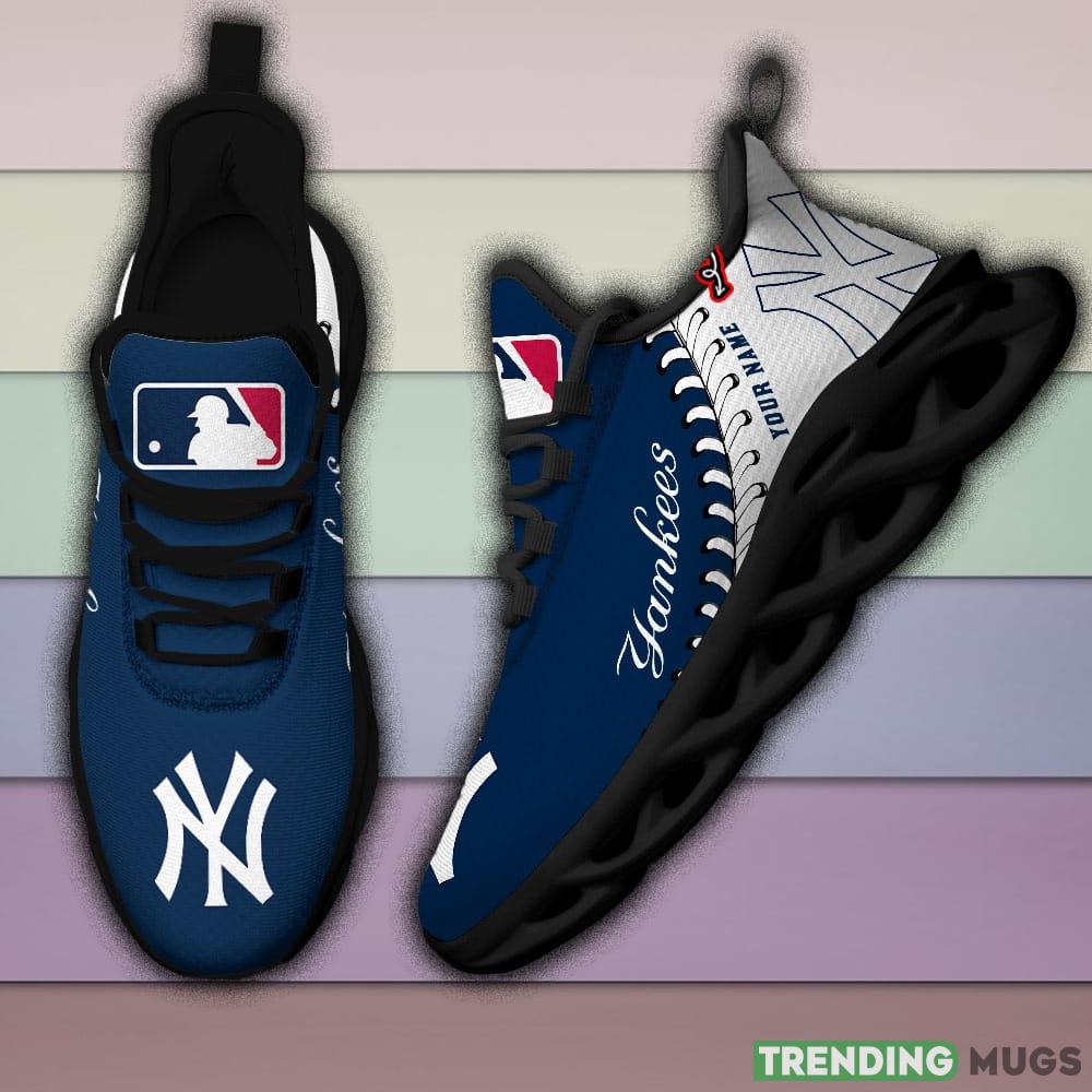 New York Yankees MLB MAX SOUL SHOES Custom Name For Men And Women Running Sneakers Max Soul New York Yankees MLB MAX SOUL SHOES Custom Name For Men And Women Running Sneakers Max Soul