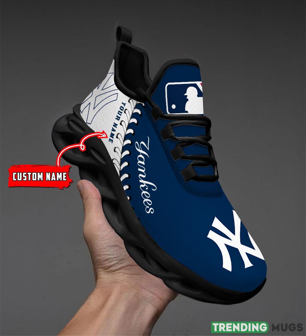New York Yankees MLB MAX SOUL SHOES Custom Name For Men And Women Running Sneakers Max Soul New York Yankees MLB MAX SOUL SHOES Custom Name For Men And Women Running Sneakers Max Soul