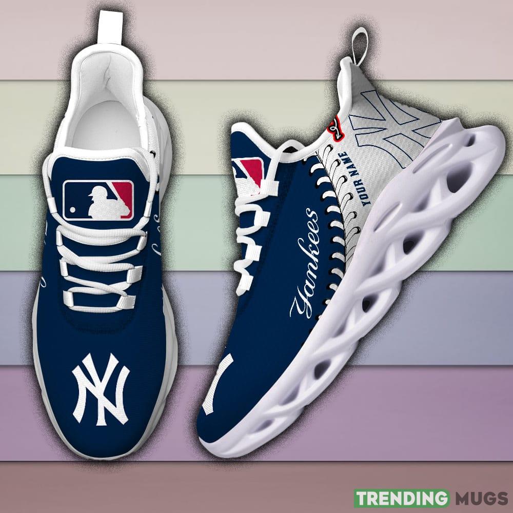 New York Yankees MLB MAX SOUL SHOES Custom Name For Men And Women Running Sneakers - New York Yankees-MLB PERSONALIZED MAX SOUL SHOES_2 New York Yankees MLB MAX SOUL SHOES Custom Name For Men And Women Running Sneakers - New York Yankees-MLB PERSONALIZED MAX SOUL SHOES_2