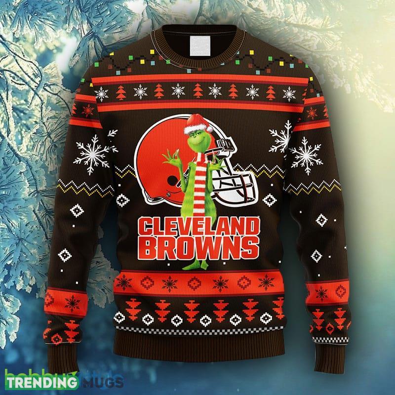 NFL Fans Cleveland Browns Funny Grinch Christmas Ugly Sweater For Men Women - NFL Cleveland Browns Funny Grinch Christmas Ugly Sweater_1 NFL Fans Cleveland Browns Funny Grinch Christmas Ugly Sweater For Men Women - NFL Cleveland Browns Funny Grinch Christmas Ugly Sweater_1