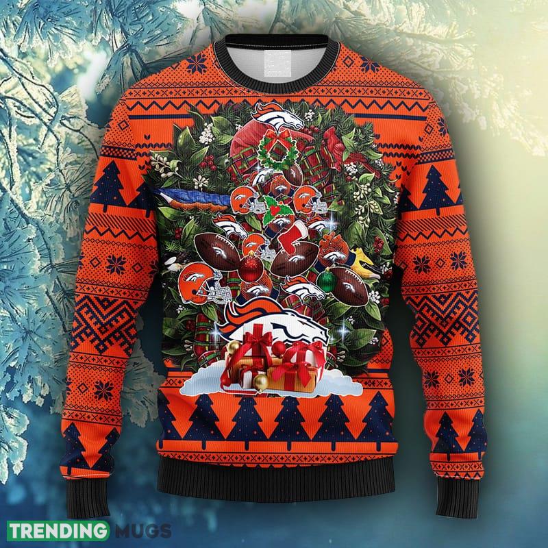 NFL Fans Denver Broncos Tree Ugly Christmas Fleece Sweater For Men Women - NFL Denver Broncos Tree Ugly Christmas Fleece Sweater_1 NFL Fans Denver Broncos Tree Ugly Christmas Fleece Sweater For Men Women - NFL Denver Broncos Tree Ugly Christmas Fleece Sweater_1