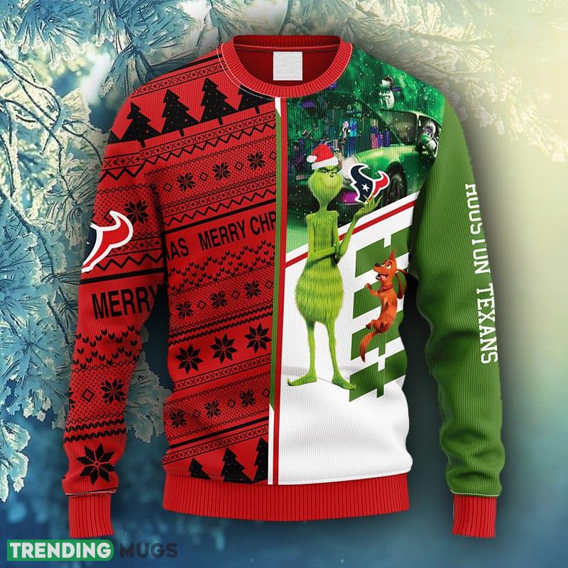 NFL Fans Houston Texans Grinch & Scooby-Doo Christmas Ugly Sweater For Men Women - NFL Houston Texans Grinch & Scooby-Doo Christmas Ugly Sweater_1 NFL Fans Houston Texans Grinch & Scooby-Doo Christmas Ugly Sweater For Men Women - NFL Houston Texans Grinch & Scooby-Doo Christmas Ugly Sweater_1