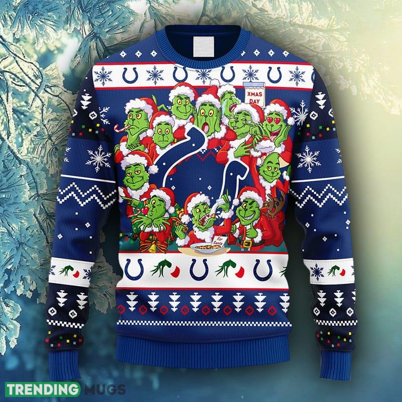 NFL Fans Indianapolis Colts 12 Grinch Xmas Day Christmas Ugly Sweater For Men Women 3D Sweater NFL Fans Indianapolis Colts 12 Grinch Xmas Day Christmas Ugly Sweater For Men Women 3D Sweater