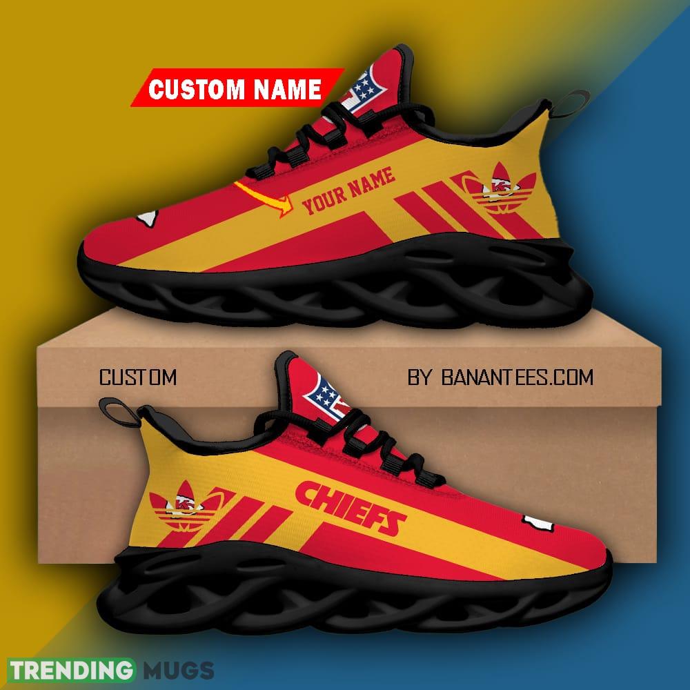 NFL Kansas City Chiefs Luxury Brand Logo Personalized Name Max Soul Shoes Gift For Men Women Max Soul NFL Kansas City Chiefs Luxury Brand Logo Personalized Name Max Soul Shoes Gift For Men Women Max Soul