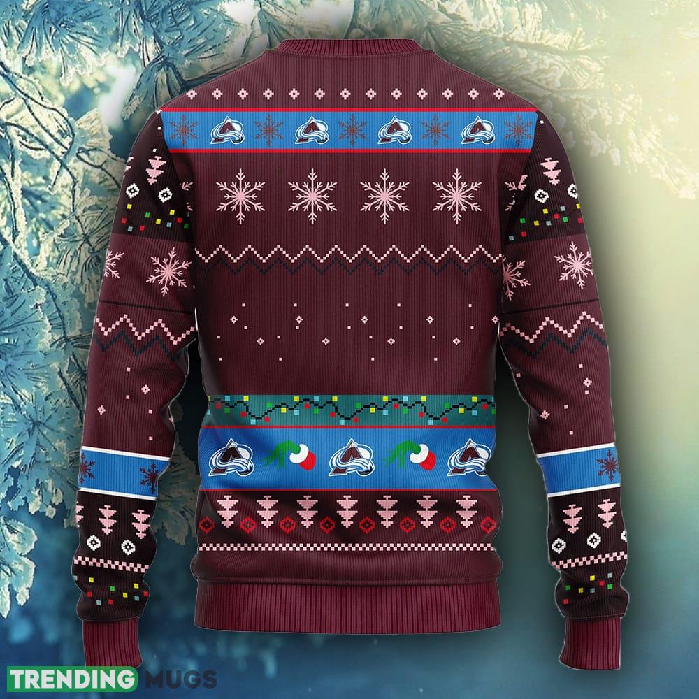 NHL Logo Colorado Avalanche Grinch Christmas Ugly Sweater For Men Women - NHL Colorado Avalanche Grinch Christmas Ugly Sweater_1 NHL Logo Colorado Avalanche Grinch Christmas Ugly Sweater For Men Women - NHL Colorado Avalanche Grinch Christmas Ugly Sweater_1