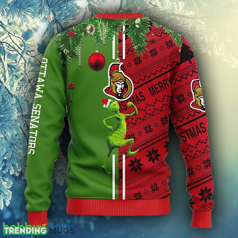 NHL Logo Ottawa Senators Grinch & Scooby Doo Christmas Ugly Sweater For Men Women 3D Sweater NHL Logo Ottawa Senators Grinch & Scooby Doo Christmas Ugly Sweater For Men Women 3D Sweater