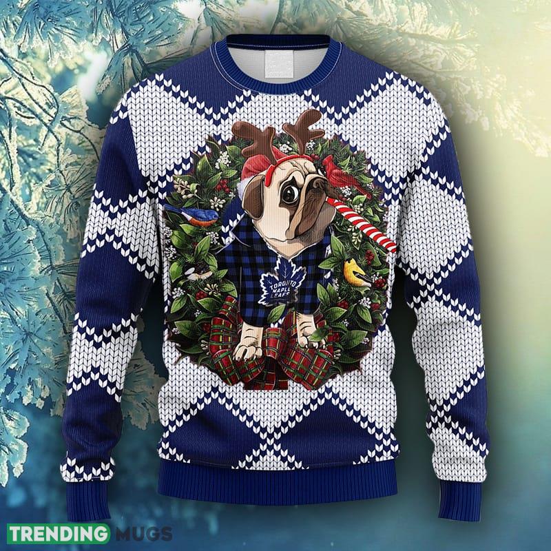 NHL Logo Toronto Maple Leafs Pub Dog Christmas Ugly Sweater For Men Women - NHL Toronto Maple Leafs Pub Dog Christmas Ugly Sweater_1 NHL Logo Toronto Maple Leafs Pub Dog Christmas Ugly Sweater For Men Women - NHL Toronto Maple Leafs Pub Dog Christmas Ugly Sweater_1