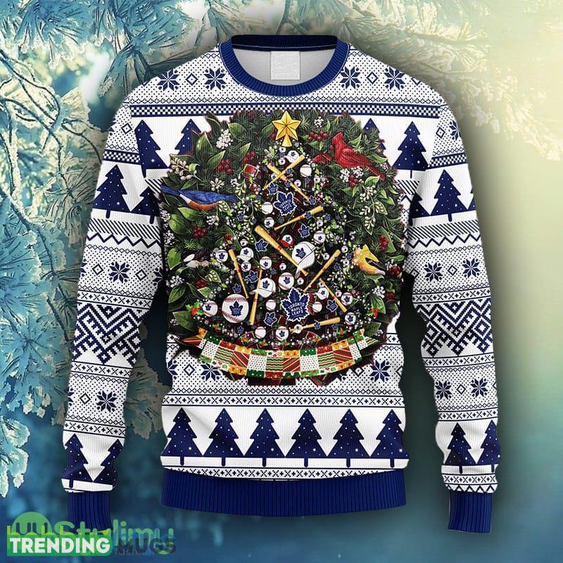 NHL Logo Toronto Maple Leafs Tree Ball Christmas Ugly Sweater For Men Women - NHL Toronto Maple Leafs Tree Ball Christmas Ugly Sweater_1 NHL Logo Toronto Maple Leafs Tree Ball Christmas Ugly Sweater For Men Women - NHL Toronto Maple Leafs Tree Ball Christmas Ugly Sweater_1