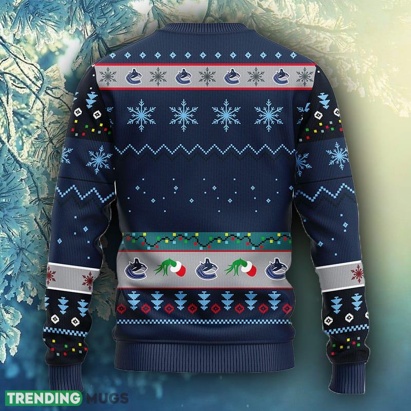 NHL Logo Vancouver Canucks Grinch Christmas Ugly Sweater For Men Women - NHL Vancouver Canucks Grinch Christmas Ugly Sweater_1 NHL Logo Vancouver Canucks Grinch Christmas Ugly Sweater For Men Women - NHL Vancouver Canucks Grinch Christmas Ugly Sweater_1