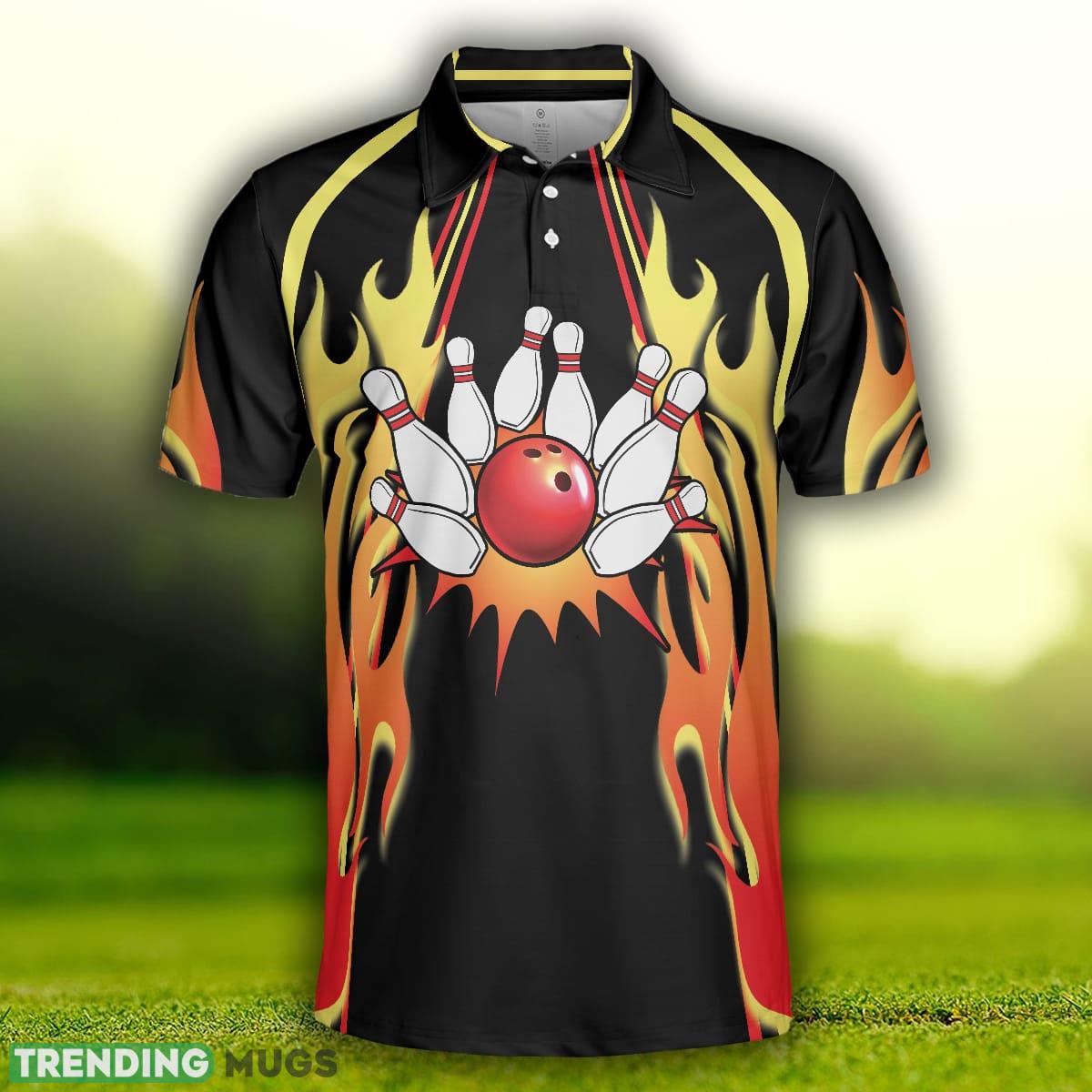 No Pin Left Behind Bowling, Black Shirt With Flames, Polo Style Bowling Shirt Polo Shirt Polo Shirt No Pin Left Behind Bowling, Black Shirt With Flames, Polo Style Bowling Shirt Polo Shirt Polo Shirt