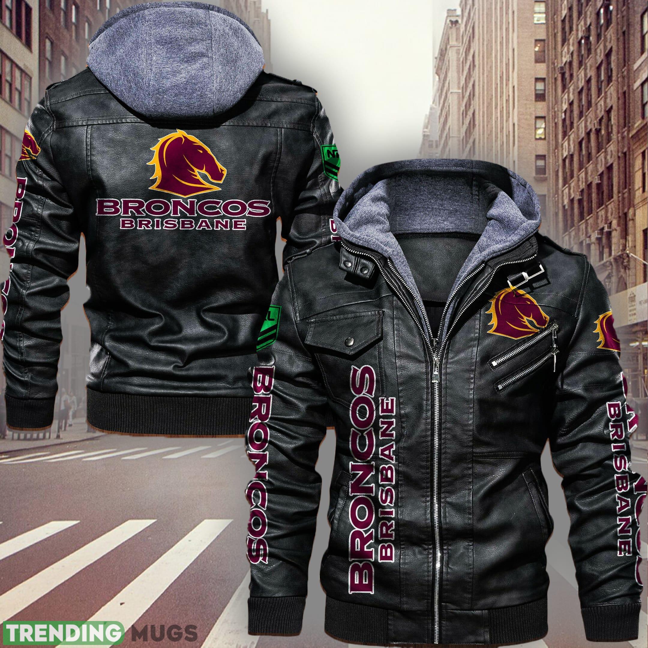 NRL Brisbane Broncos Style 5 Logo Black And Brown Leather Jacket Men Women - NRL Brisbane Broncos Leather Jacket_1 NRL Brisbane Broncos Style 5 Logo Black And Brown Leather Jacket Men Women - NRL Brisbane Broncos Leather Jacket_1