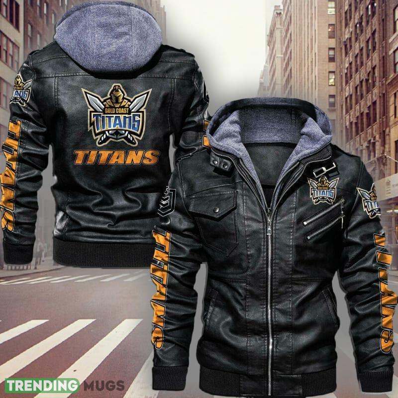 NRL Gold Coast Titans Fans Style 7 Logo Black And Brown Leather Jacket Men And Women - NRL Gold Coast Titans Leather Jacket_1 NRL Gold Coast Titans Fans Style 7 Logo Black And Brown Leather Jacket Men And Women - NRL Gold Coast Titans Leather Jacket_1