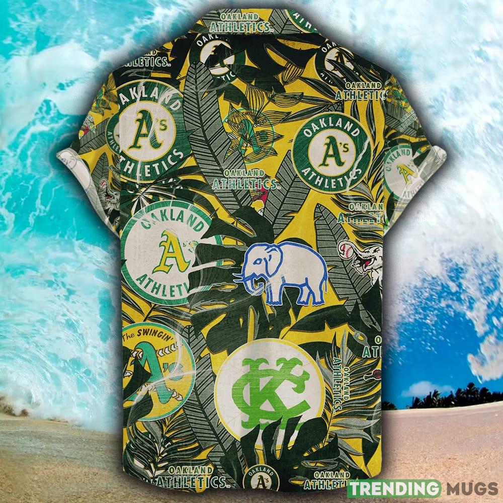 Oakland Athletics Hawaiian Retro Logo MLB Summer Beach Men And Women Gift For Fans Hawaiian Shirt Oakland Athletics Hawaiian Retro Logo MLB Summer Beach Men And Women Gift For Fans Hawaiian Shirt
