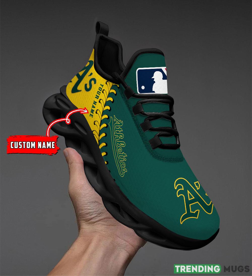 Oakland Athletics MLB MAX SOUL SHOES Custom Name For Men And Women Running Sneakers Max Soul Oakland Athletics MLB MAX SOUL SHOES Custom Name For Men And Women Running Sneakers Max Soul