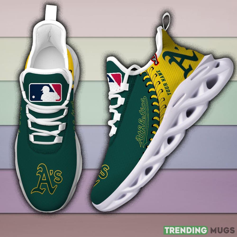 Oakland Athletics MLB MAX SOUL SHOES Custom Name For Men And Women Running Sneakers - Oakland Athletics-MLB PERSONALIZED MAX SOUL SHOES_2 Oakland Athletics MLB MAX SOUL SHOES Custom Name For Men And Women Running Sneakers - Oakland Athletics-MLB PERSONALIZED MAX SOUL SHOES_2