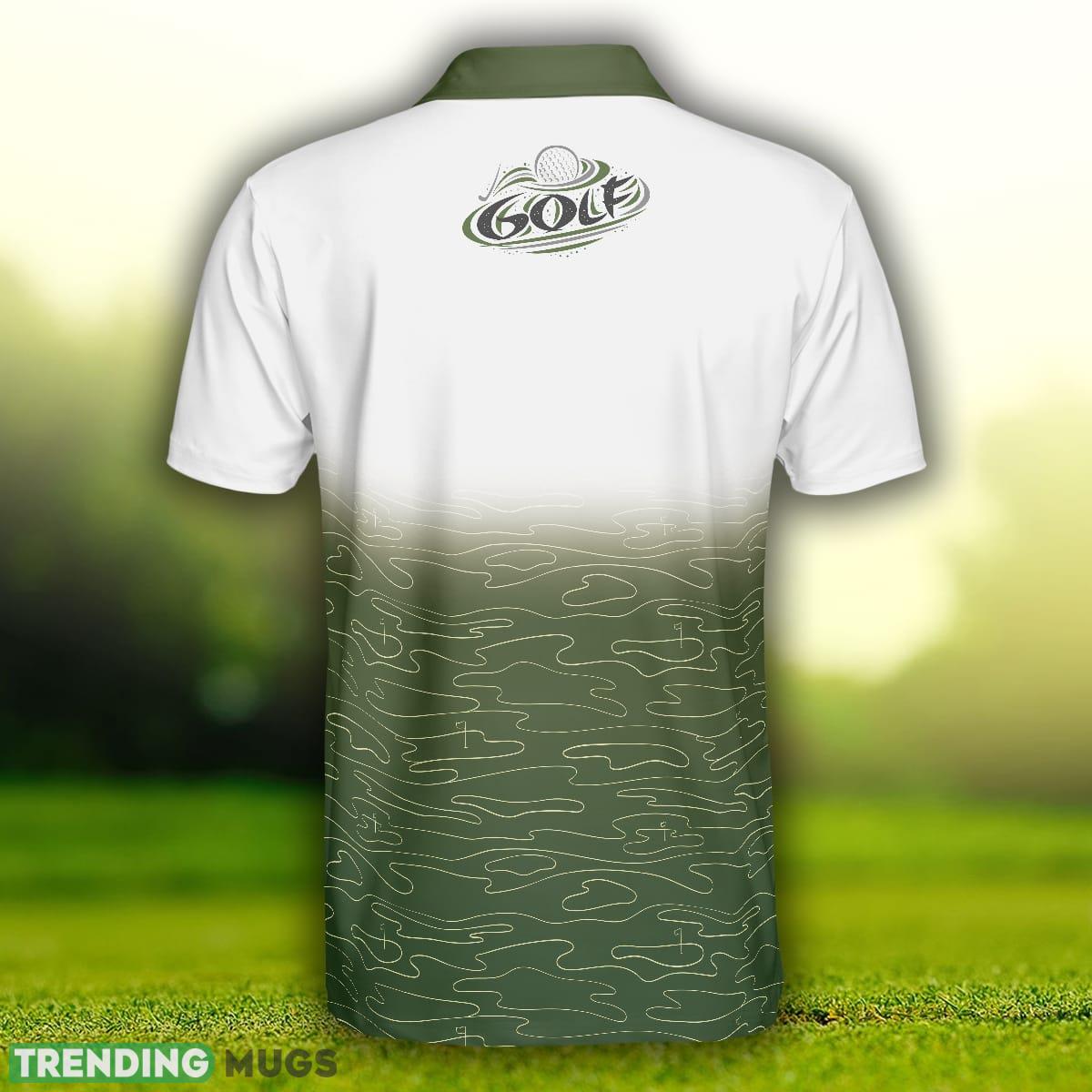 Obsessed With Golf, White And Green Golf Shirt , Cool Gift For Golfers Polo Shirt Polo Shirt Obsessed With Golf, White And Green Golf Shirt , Cool Gift For Golfers Polo Shirt Polo Shirt