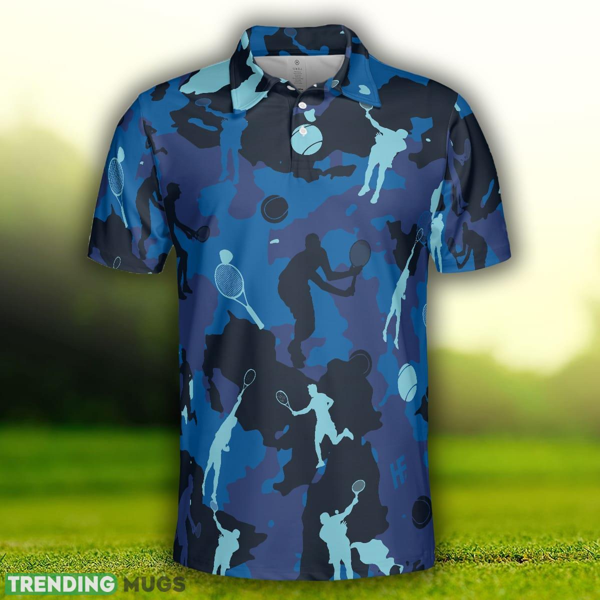 Ocean Camouflage Tennis Short Sleeve, Tennis Player, Camo Tennis Shirt Polo Shirt Polo Shirt Ocean Camouflage Tennis Short Sleeve, Tennis Player, Camo Tennis Shirt Polo Shirt Polo Shirt