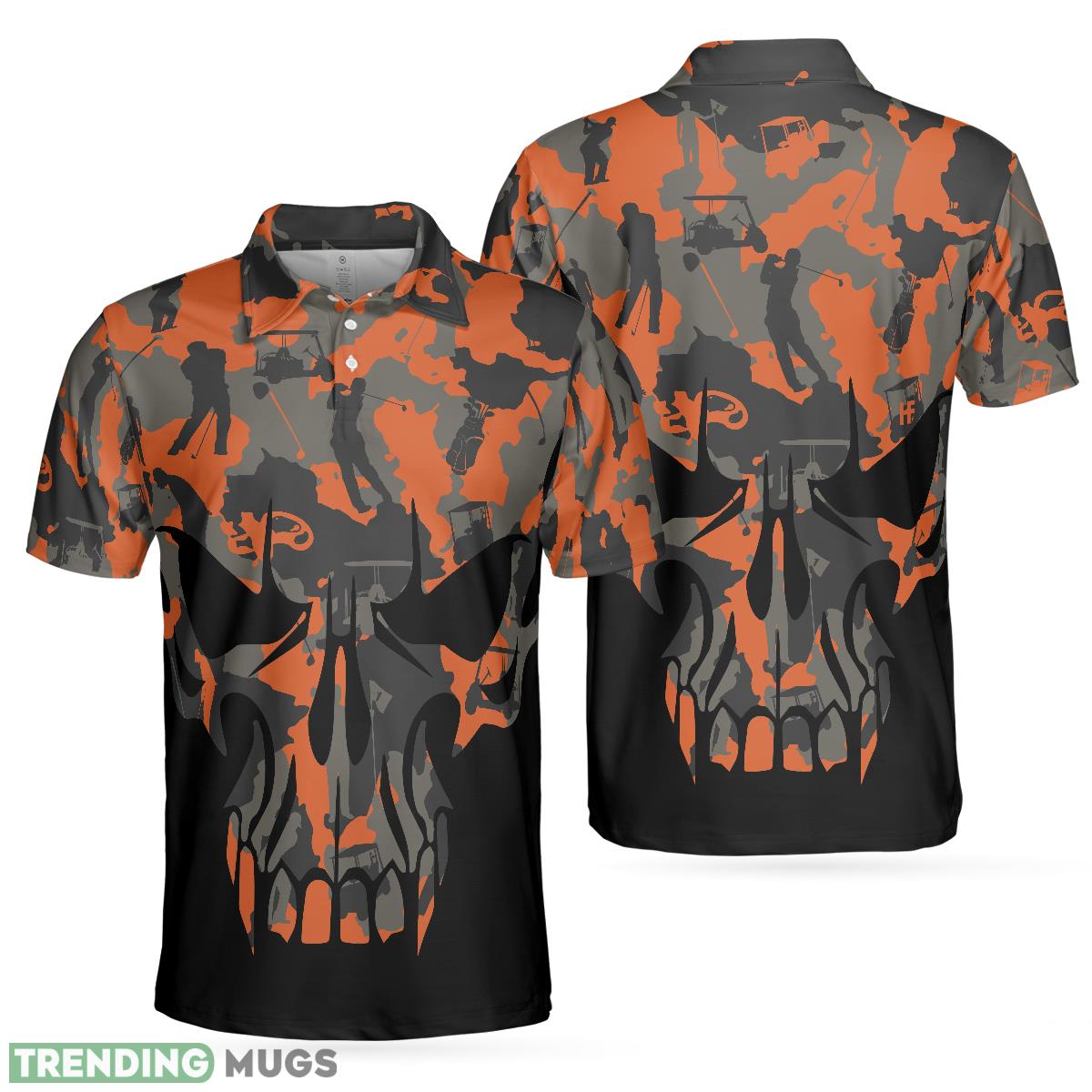 Orange Camouflage Golf Set Skull Golf, Golfer Silhouette Pattern, Camo Golf Shirt Polo Shirt - Orange Camouflage Golf Set Skull Golf Polo Shirt, Golfer Silhouette Pattern Polo Shirt, Camo Golf Shirt For Men_1 Orange Camouflage Golf Set Skull Golf, Golfer Silhouette Pattern, Camo Golf Shirt Polo Shirt - Orange Camouflage Golf Set Skull Golf Polo Shirt, Golfer Silhouette Pattern Polo Shirt, Camo Golf Shirt For Men_1