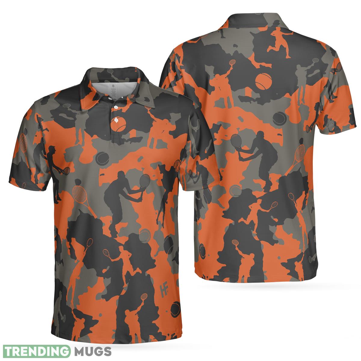 Orange Camouflage Tennis, Tennis Player Silhouette Pattern, Camo Golf Shirt Polo Shirt - Orange Camouflage Tennis Polo Shirt, Tennis Player Silhouette Pattern Polo Shirt, Camo Golf Shirt For Men_1 Orange Camouflage Tennis, Tennis Player Silhouette Pattern, Camo Golf Shirt Polo Shirt - Orange Camouflage Tennis Polo Shirt, Tennis Player Silhouette Pattern Polo Shirt, Camo Golf Shirt For Men_1