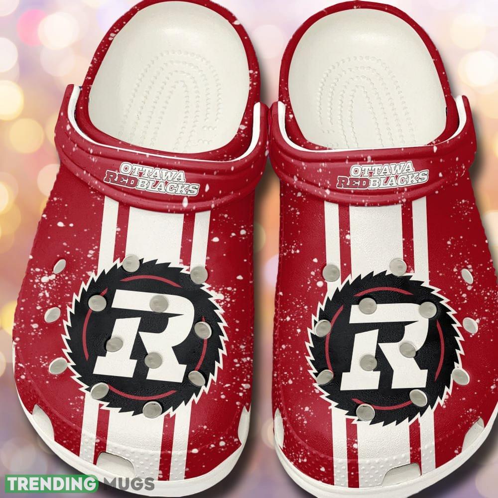 Ottawa Redblacks Logo CFL Classic Clog Shoes For Fans - Ottawa Redblacks Logo CFL_1 Ottawa Redblacks Logo CFL Classic Clog Shoes For Fans - Ottawa Redblacks Logo CFL_1