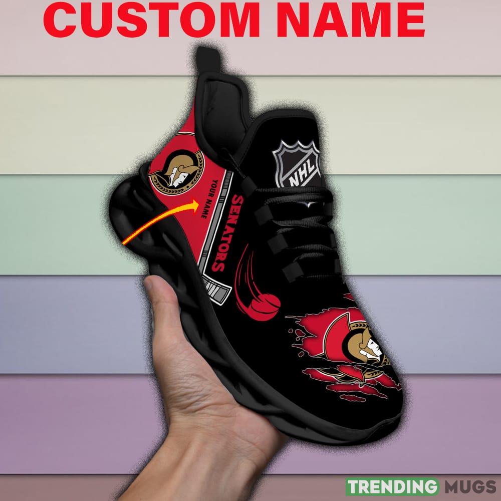 Ottawa Senators NHL Max Soul Shoes Custom Name For Men And Women Running Sneakers - Ottawa Senators-Personalized NHL Max Soul Shoes v2_1 Ottawa Senators NHL Max Soul Shoes Custom Name For Men And Women Running Sneakers - Ottawa Senators-Personalized NHL Max Soul Shoes v2_1