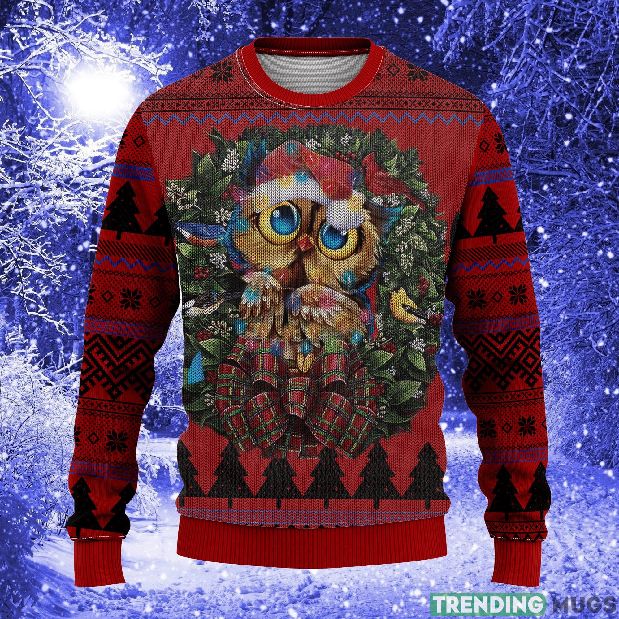 Owl Mc Thanksgiving Women Mens Ugly Christmas Sweater - Owl Christmas Mc Ugly Christmas Sweater Thanksgiving Gift_1
