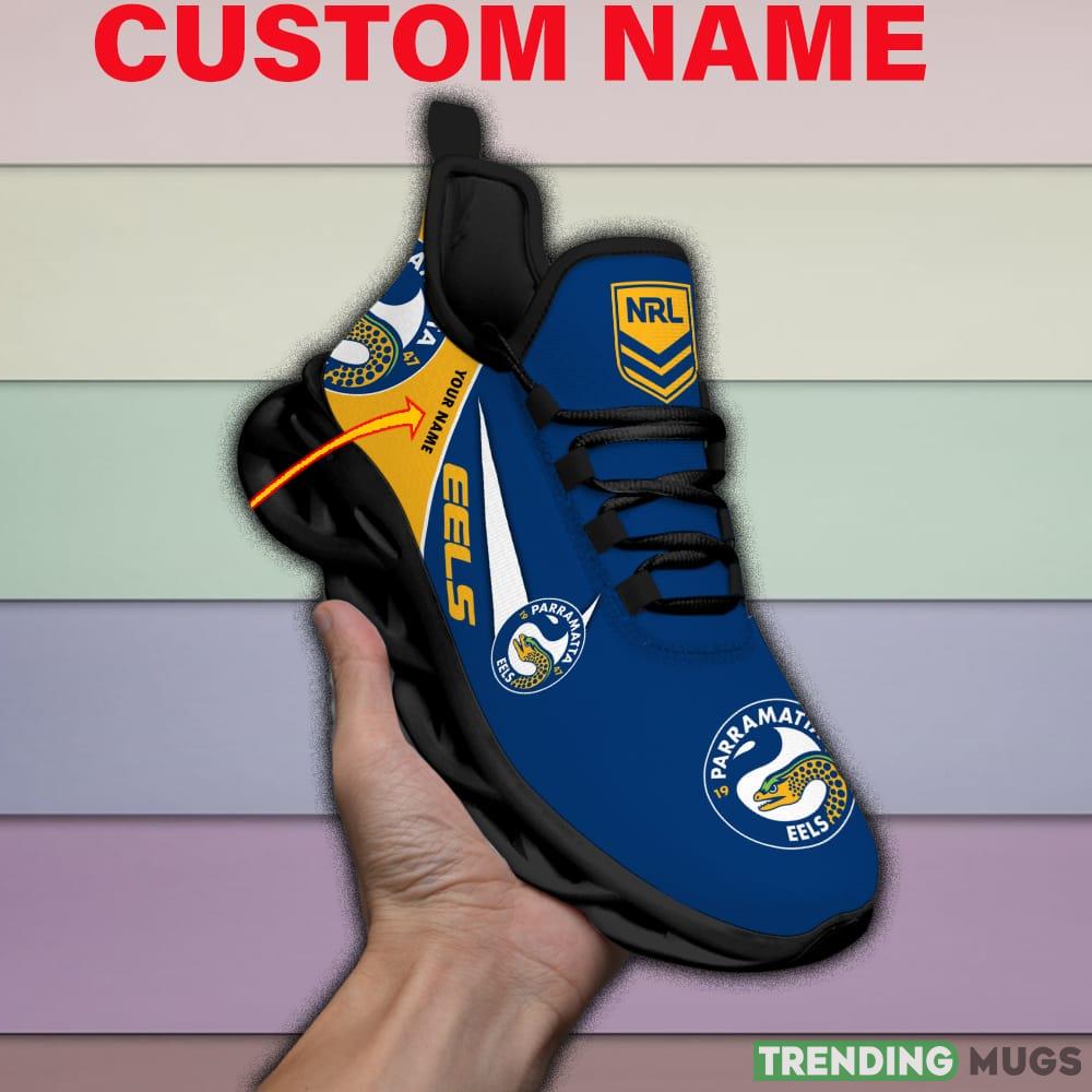 Parramatta Eels NRL MAX SOUL SHOES Custom Name For Men And Women Running Sneakers - Parramatta Eels-Personalized NRL MAX SOUL SHOES_1 Parramatta Eels NRL MAX SOUL SHOES Custom Name For Men And Women Running Sneakers - Parramatta Eels-Personalized NRL MAX SOUL SHOES_1