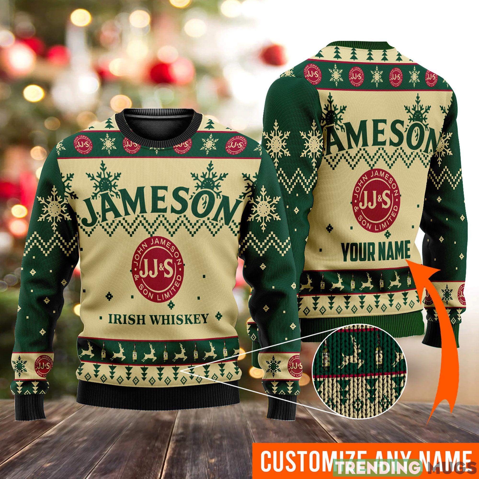 Personalized Jameson Irish Whiskey Ugly Custom Ugly Gift Christmas 3D Sweater For Men And Women - Personalized Jameson Irish Whiskey Ugly Christmas Sweater, Custom Ugly Sweater Gift For Christmas, All Over Print Sweater, Xmas Sweater_1 Personalized Jameson Irish Whiskey Ugly Custom Ugly Gift Christmas 3D Sweater For Men And Women - Personalized Jameson Irish Whiskey Ugly Christmas Sweater, Custom Ugly Sweater Gift For Christmas, All Over Print Sweater, Xmas Sweater_1