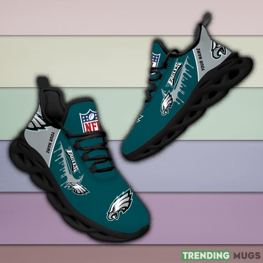 Philadelphia Eagles Drip Logo NFL Max Soul Shoes Custom Name For Men And Women Running Sneakers Max Soul Philadelphia Eagles Drip Logo NFL Max Soul Shoes Custom Name For Men And Women Running Sneakers Max Soul